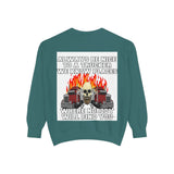 Truck Driver Sweatshirt — “Always Be Nice to a Trucker” Retro Semi Tee