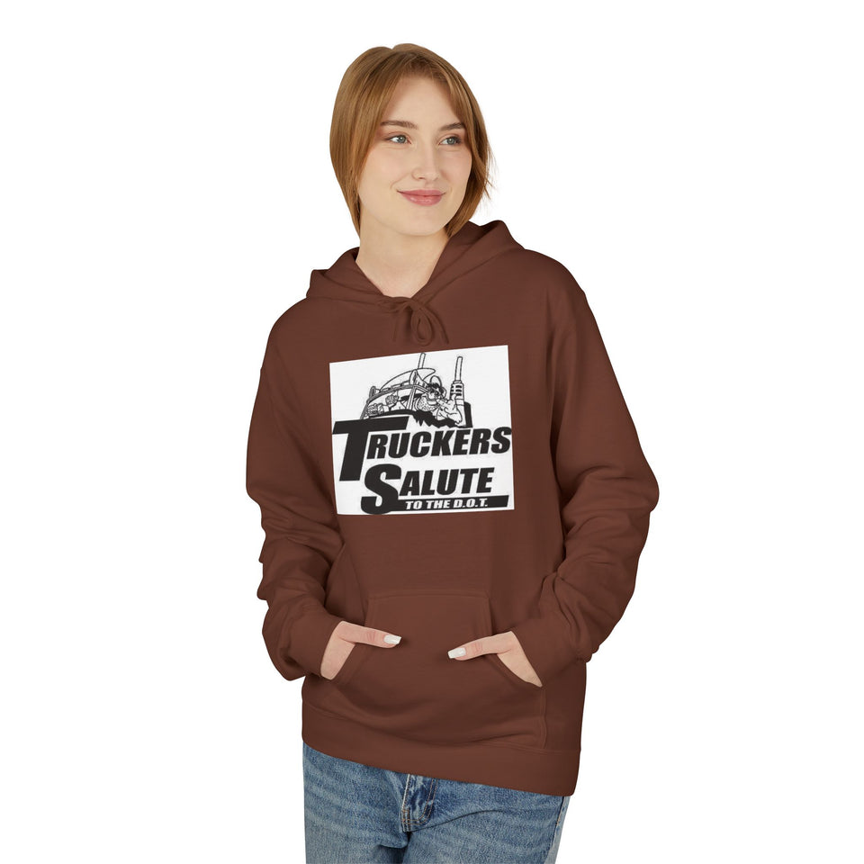 Hoodie — "Truckers Salute" Graphic Trucker Hoodie