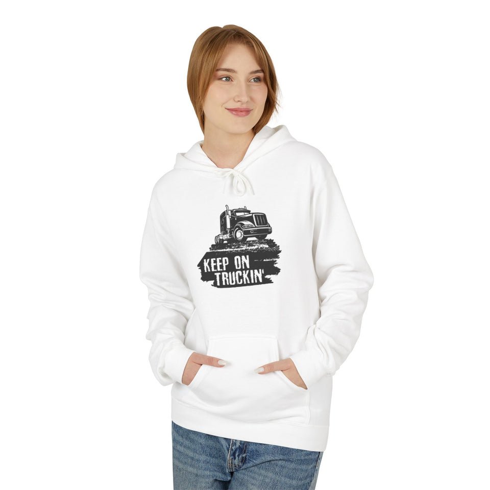 Truck Driver Dad Hoodie – “Best Truckin' Dad Ever” Graphic Pullover