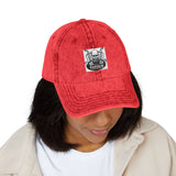 Vintage Embroidered Cap — Distressed Retro Patch Baseball Hat