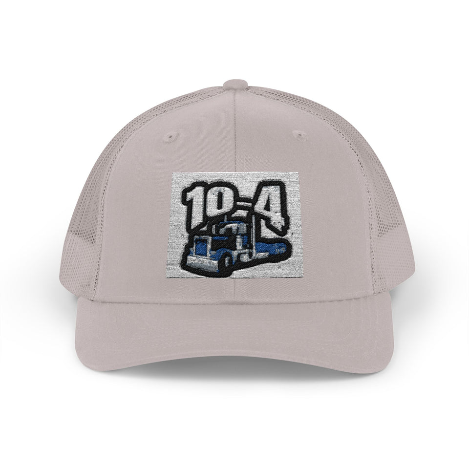 Trucker Cap — '10-4' Truck Driver Snapback Hat