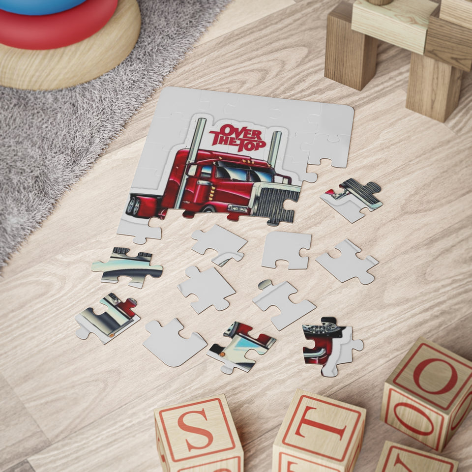 Over The Top Red Semi Truck Kids' 30-Piece Puzzle