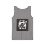 Angel Truck Tank Top — Vintage Winged Truck Graphic Tank for Truckers & Gearheads