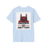 Trucker T-Shirt - "I Drop Big Loads" Vintage Semi Truck Graphic Tee