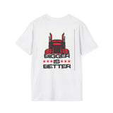 Trucker T-Shirt - "I Drop Big Loads" Vintage Semi Truck Graphic Tee