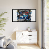 American Trucker American Veteran Framed Canvas - "Proud To Be Both" Patriotic Wall Art