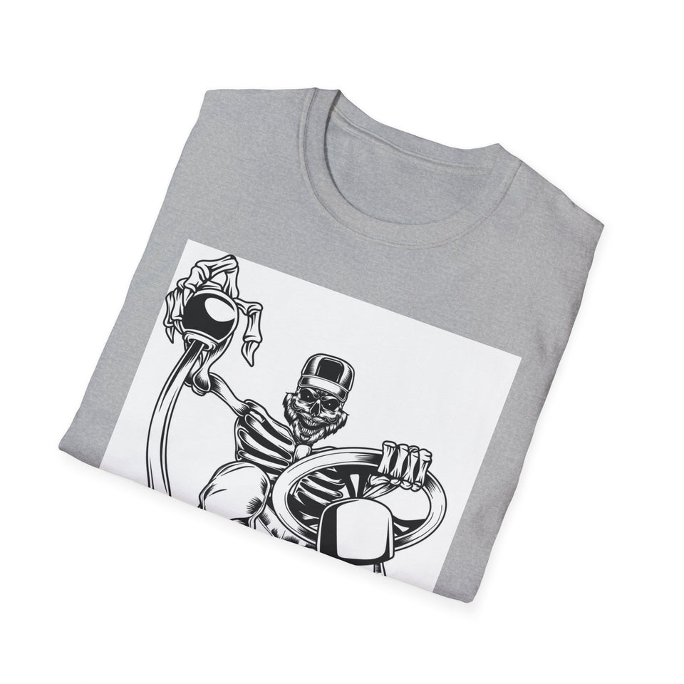 King of the Road Skull Biker T-Shirt
