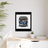 American Trucker American Veteran Framed Canvas - "Proud To Be Both" Patriotic Wall Art