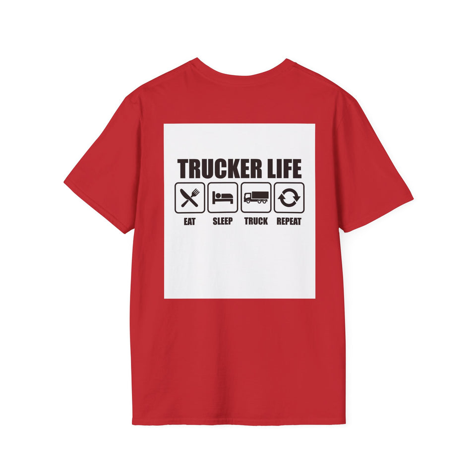 Truck Driver T-Shirt - Vintage Semi Truck 'I Drop Big Loads' Graphic Tee