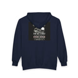 Strong Man Strong Woman Zip Hoodie – 'It Takes a Strong Man to Provide' Family Tribute