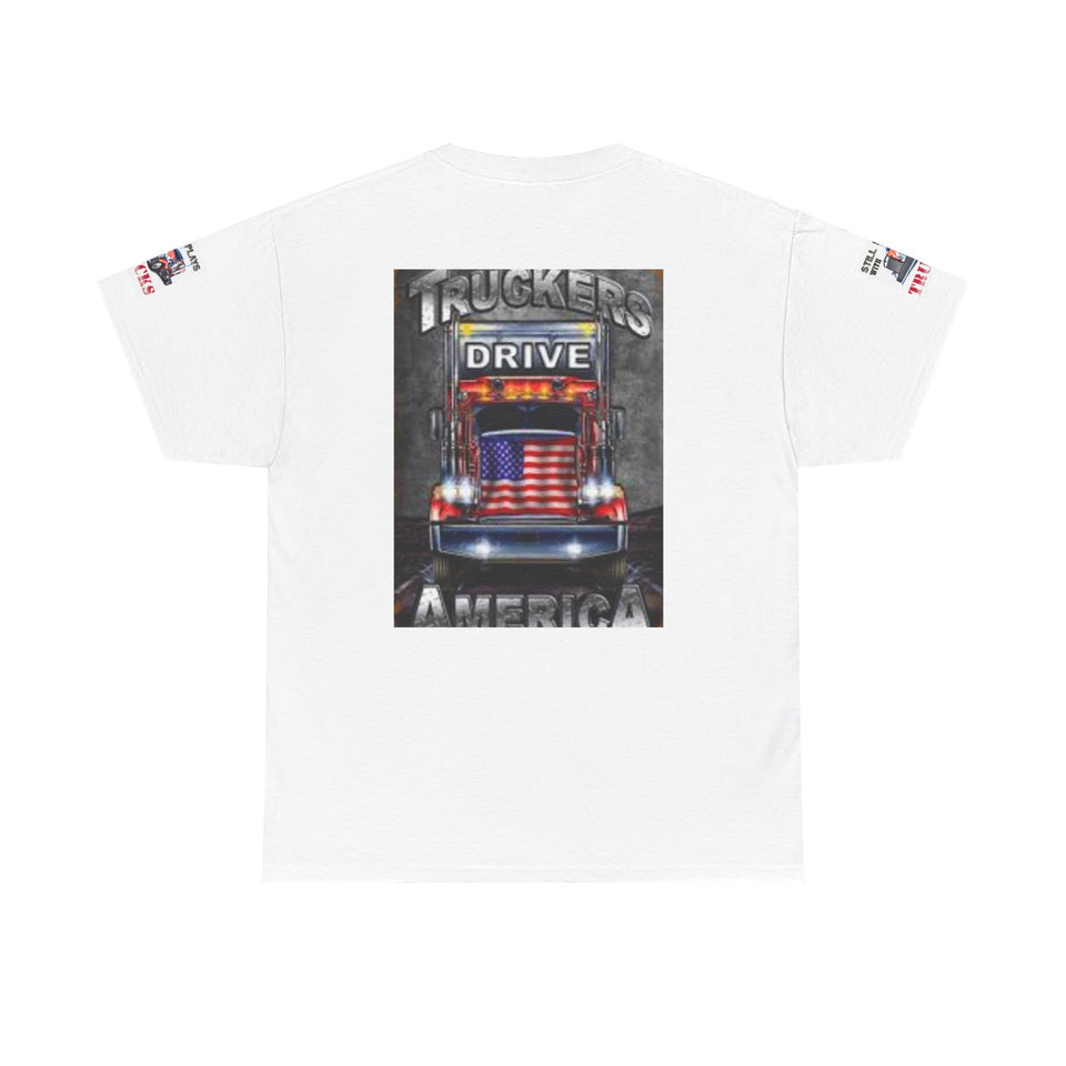 Truckers Drive America T-Shirt – Patriotic Semi Truck Graphic Tee