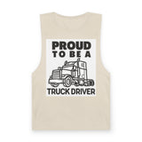 Truck Driver Tank Top — "Proud to Be a Truck Driver" Graphic Sleeveless Shirt