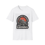 T-Shirt - Diesel Ain't Burning I Ain't Earning Trucker Graphic Tee