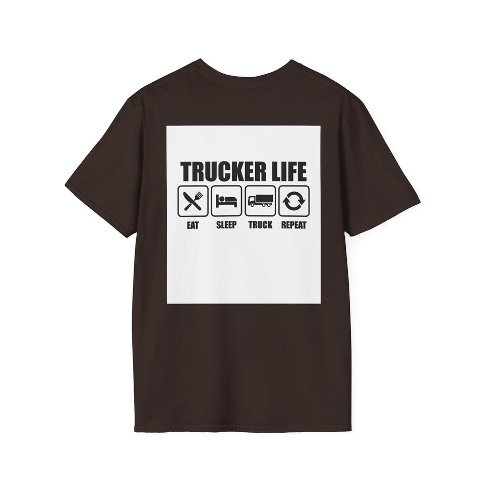 Truck Driver T-Shirt - Vintage Semi Truck 'I Drop Big Loads' Graphic Tee