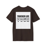Truck Driver T-Shirt - Vintage Semi Truck 'I Drop Big Loads' Graphic Tee