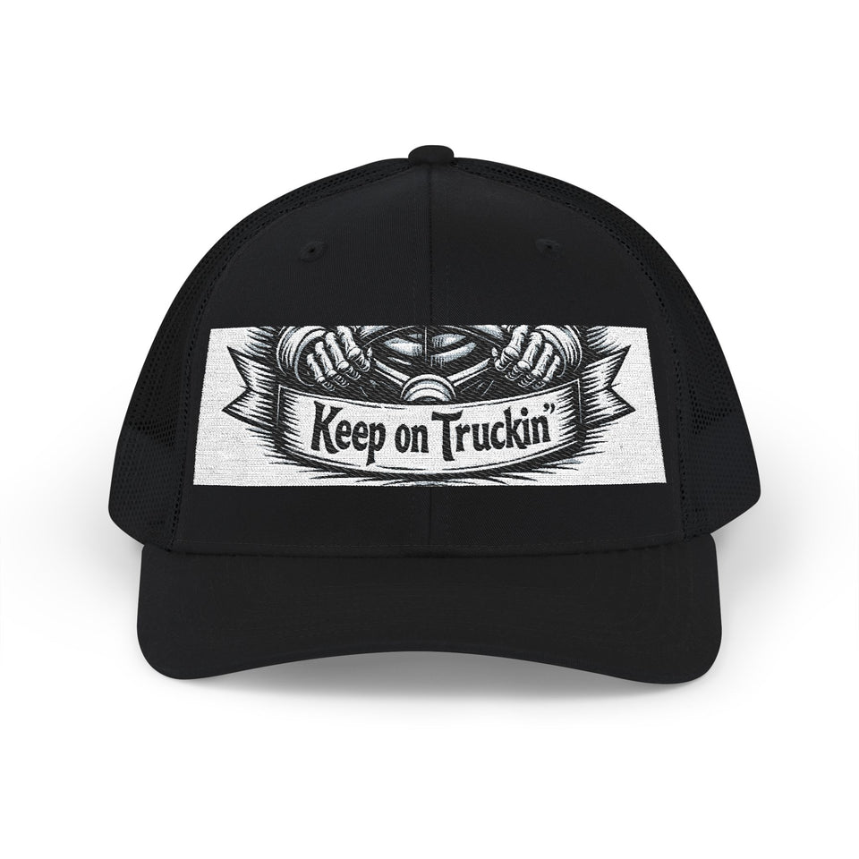 Keep on Truckin' Embroidered Trucker Cap