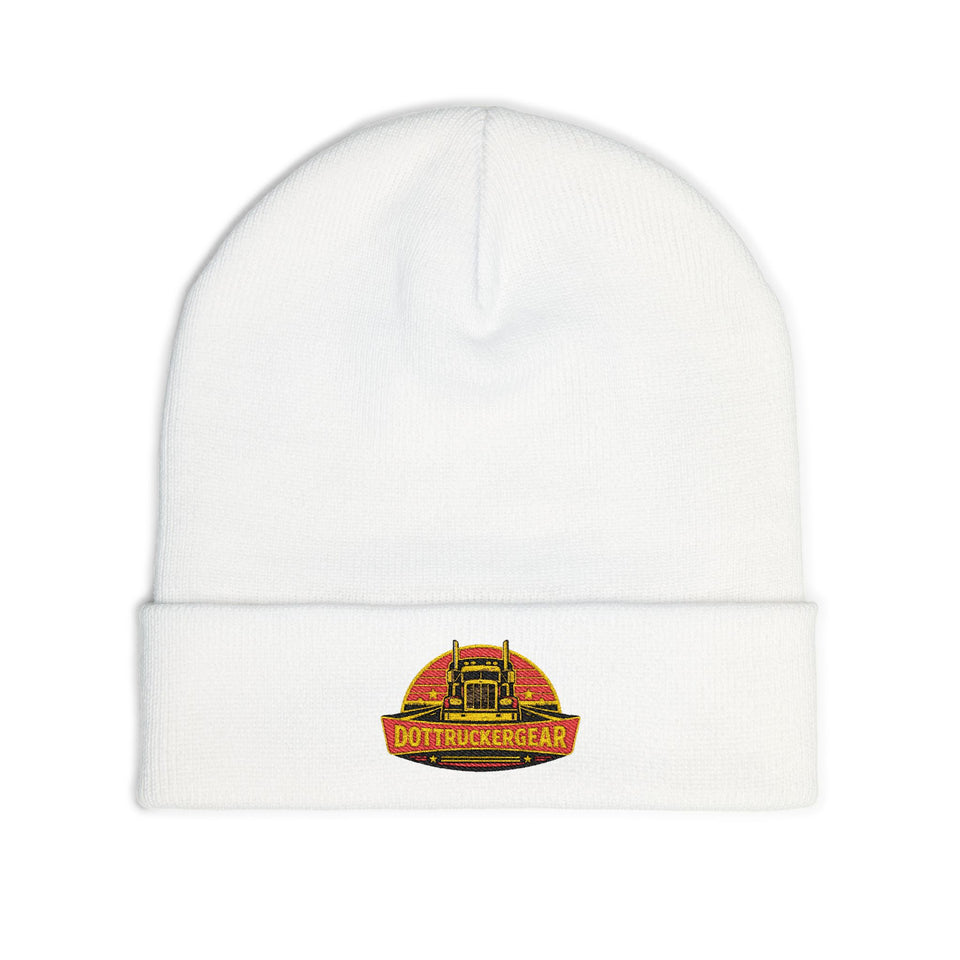 Embroidered Retro Camper Knit Beanie
