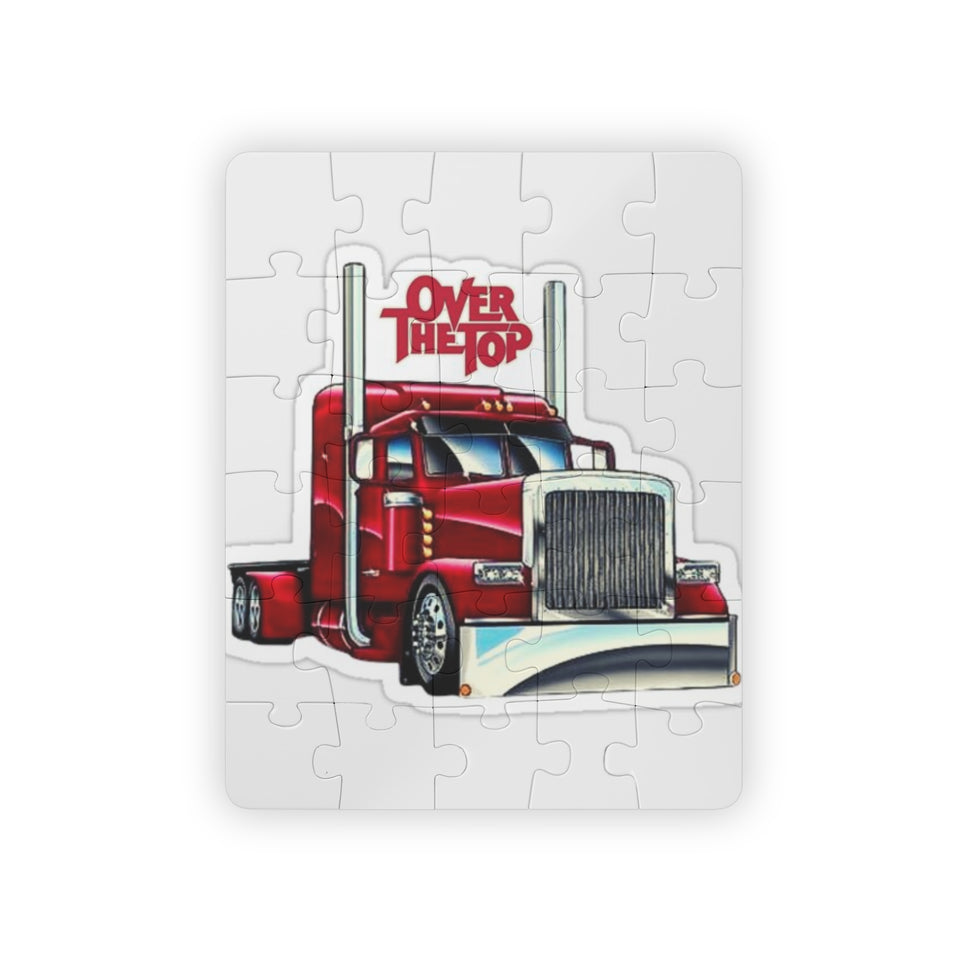 Over The Top Red Semi Truck Kids' 30-Piece Puzzle