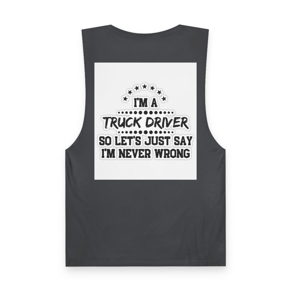Truck Driver Tank Top — "Proud to Be a Truck Driver" Graphic Sleeveless Shirt