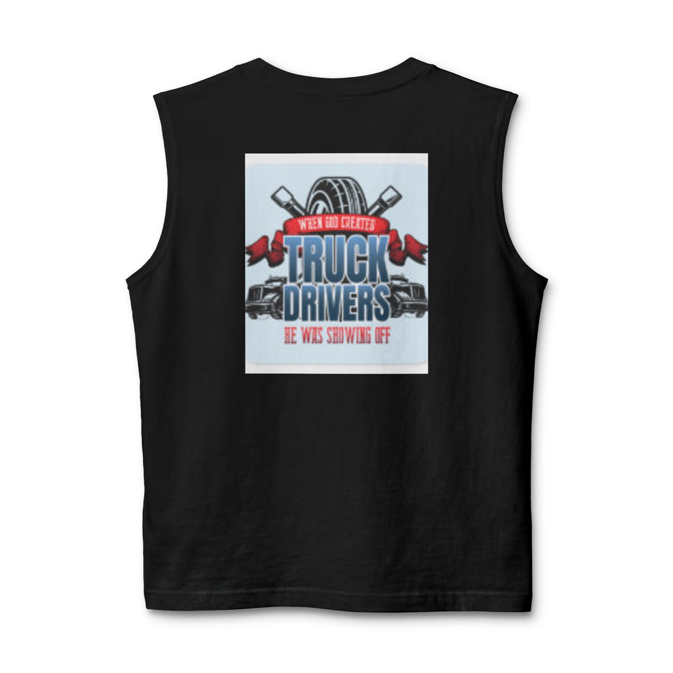 Truck Drivers Muscle Tank — 'We Are Driving It' Graphic Sleeveless Tee