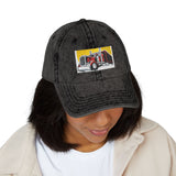 Vintage Embroidered Truck Cap — Retro Red Trucker Hat