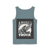 Angel Truck Tank Top — Vintage Winged Truck Graphic Tank for Truckers & Gearheads