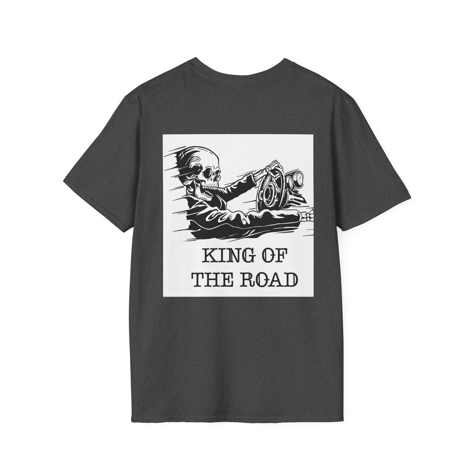King of the Road Skull Biker T-Shirt