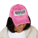 Vintage Embroidered 'Professional Truck Driver' Cap