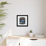 American Trucker American Veteran Framed Canvas - "Proud To Be Both" Patriotic Wall Art