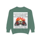 Truck Driver Sweatshirt — “Always Be Nice to a Trucker” Retro Semi Tee