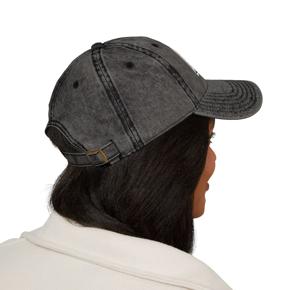 Vintage Embroidered Truck Cap — Retro Red Trucker Hat
