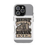 Best Truckin' Papa Ever Phone Case — Impact-Resistant Truck Driver Gift