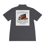 Men's Trucker Polo — "My Wife Said I Need To Get A Better Truck, So I Did" Novelty Work Shirt