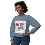 Trucker Crewneck Sweatshirt — “We’re the Reason You Have Stuff” Graphic
