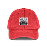 Vintage Embroidered Cap — Distressed Retro Patch Baseball Hat