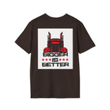 Trucker T-Shirt - "I Drop Big Loads" Vintage Semi Truck Graphic Tee