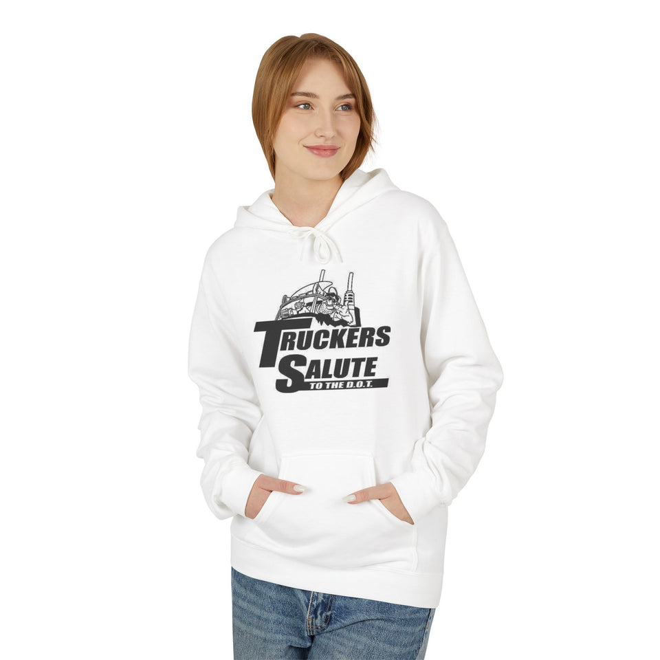 Hoodie — "Truckers Salute" Graphic Trucker Hoodie