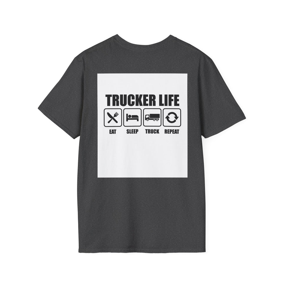Truck Driver T-Shirt - Vintage Semi Truck 'I Drop Big Loads' Graphic Tee
