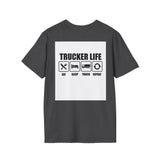 Truck Driver T-Shirt - Vintage Semi Truck 'I Drop Big Loads' Graphic Tee