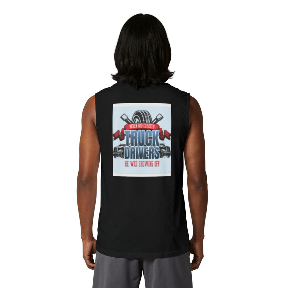 Truck Drivers Muscle Tank — 'We Are Driving It' Graphic Sleeveless Tee