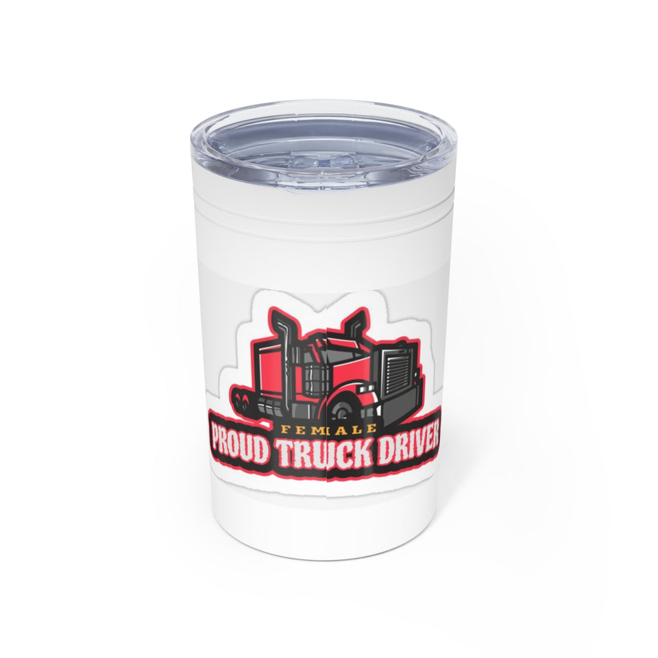 Female Proud Truck Driver 11oz Insulated Tumbler