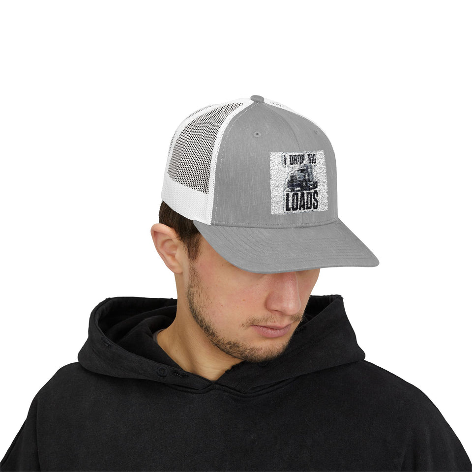 Trucker Cap - "I Brake For Load" Vintage Trucking Mesh Snapback
