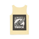 Angel Truck Tank Top — Vintage Winged Truck Graphic Tank for Truckers & Gearheads