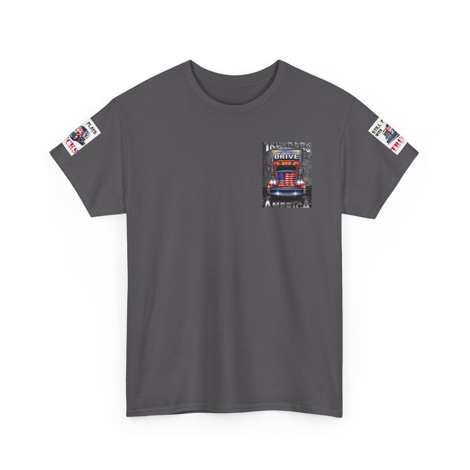 Truckers Drive America T-Shirt – Patriotic Semi Truck Graphic Tee