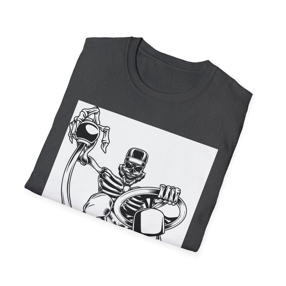 King of the Road Skull Biker T-Shirt