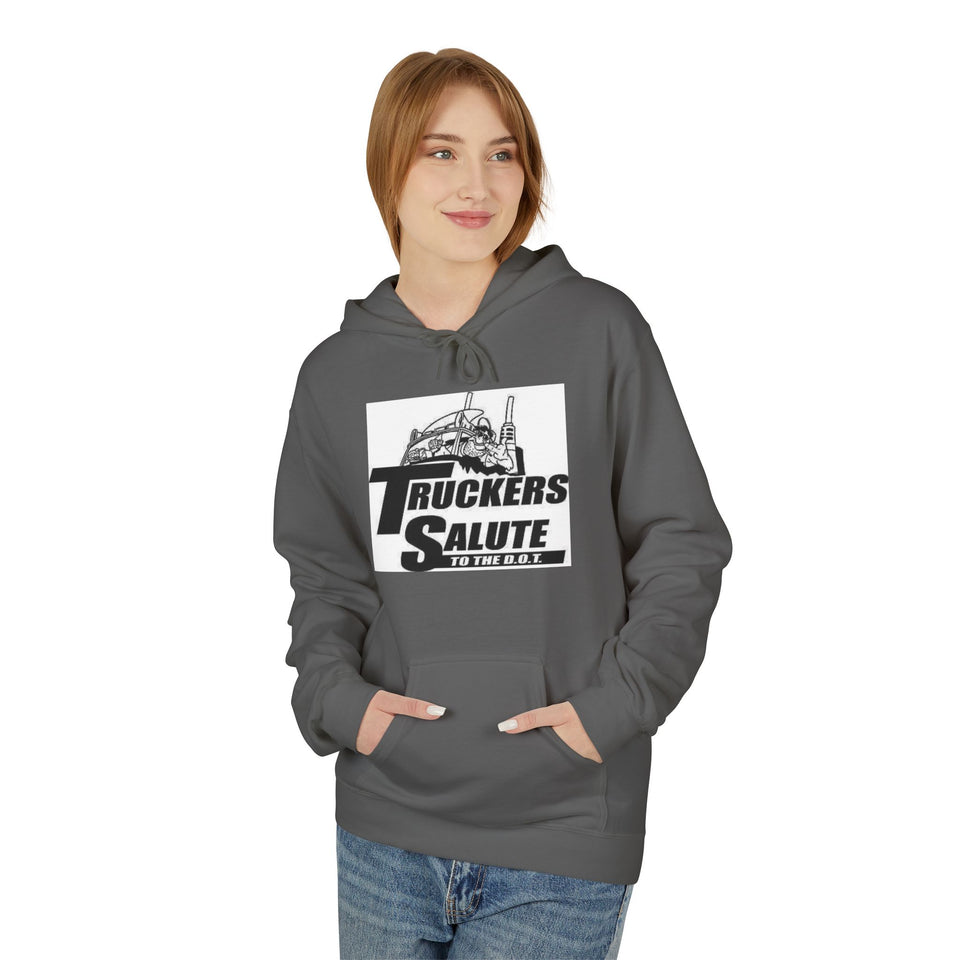 Hoodie — "Truckers Salute" Graphic Trucker Hoodie