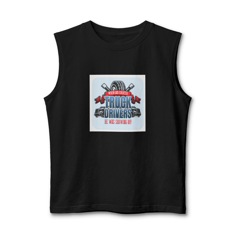 Truck Drivers Muscle Tank — 'We Are Driving It' Graphic Sleeveless Tee