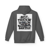 Truck Driver Dad Hoodie – “Best Truckin' Dad Ever” Graphic Pullover