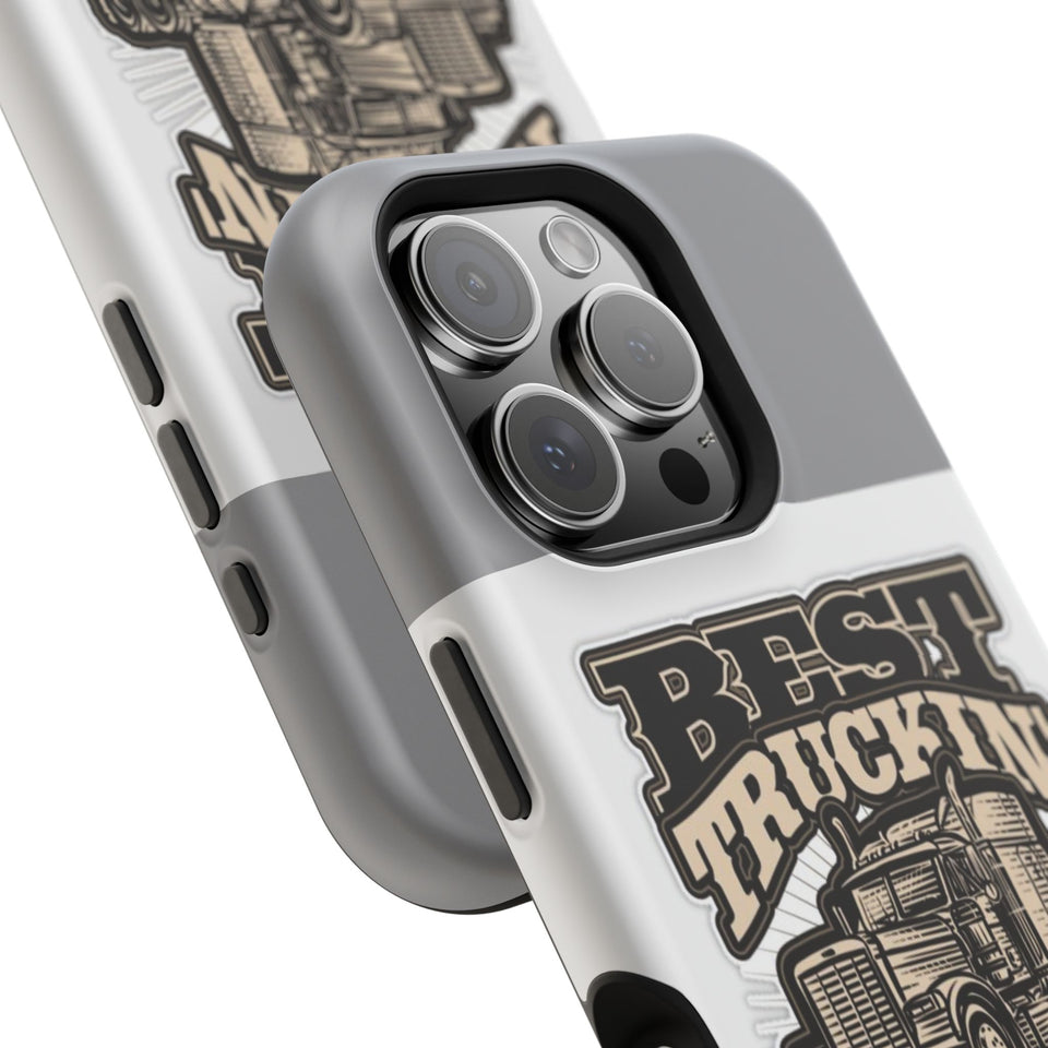 Best Truckin' Papa Ever Phone Case — Impact-Resistant Truck Driver Gift