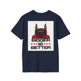 Trucker T-Shirt - "I Drop Big Loads" Vintage Semi Truck Graphic Tee